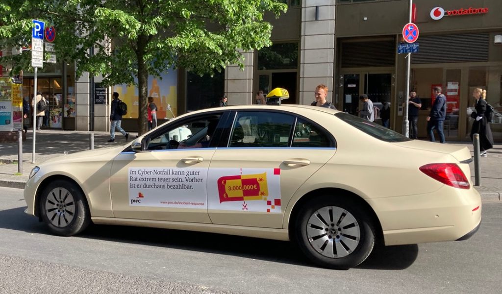 Taxiwerbung Classic Out Of Home Werbung